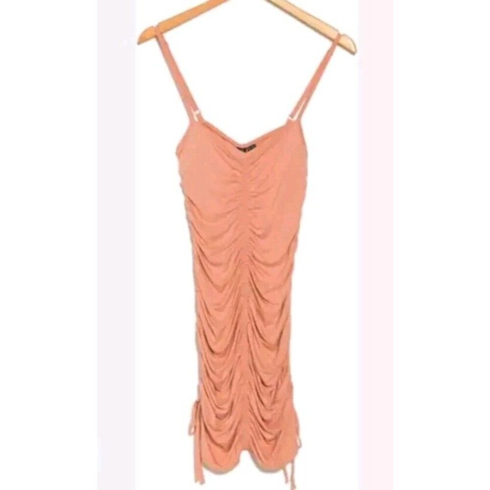 X-Large Volcom Le Doja Chat Mini Body Con Dress Drawstrings For Cinching CLAY